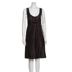 Vintage Prada A-Line Knee Length Dress with Bow